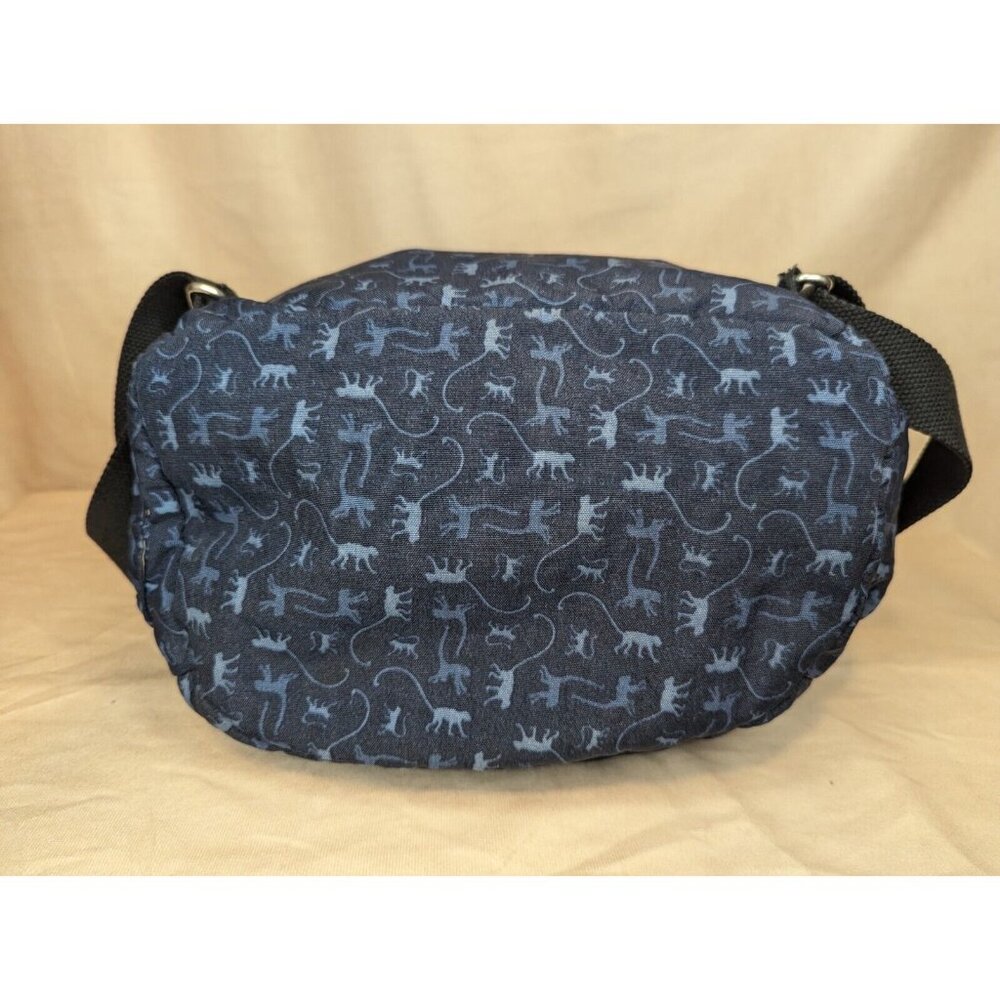 Kipling Blue Backpack Monkey Pattern - image 4